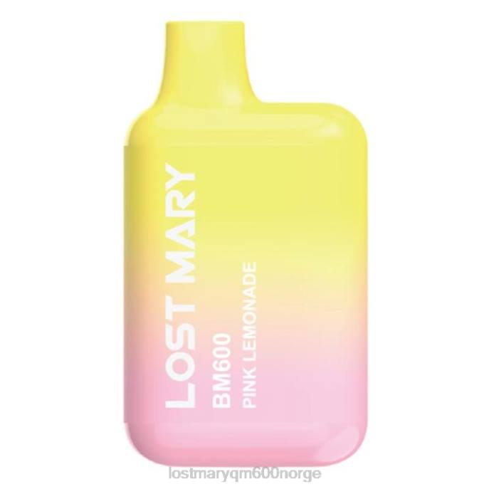 V4X2F138 LOST MARY vape nikotin - rosa limonade LOST MARY BM600 engangs vape