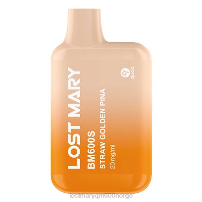 V4X2F170 LOST MARY Oslo - halm gylden pina LOST MARY BM600S 20mg engangsvape