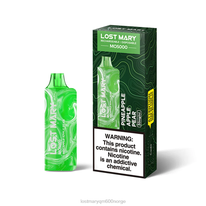 V4X2F55 LOST MARY vape review - ananas eple pære LOST MARY MO5000