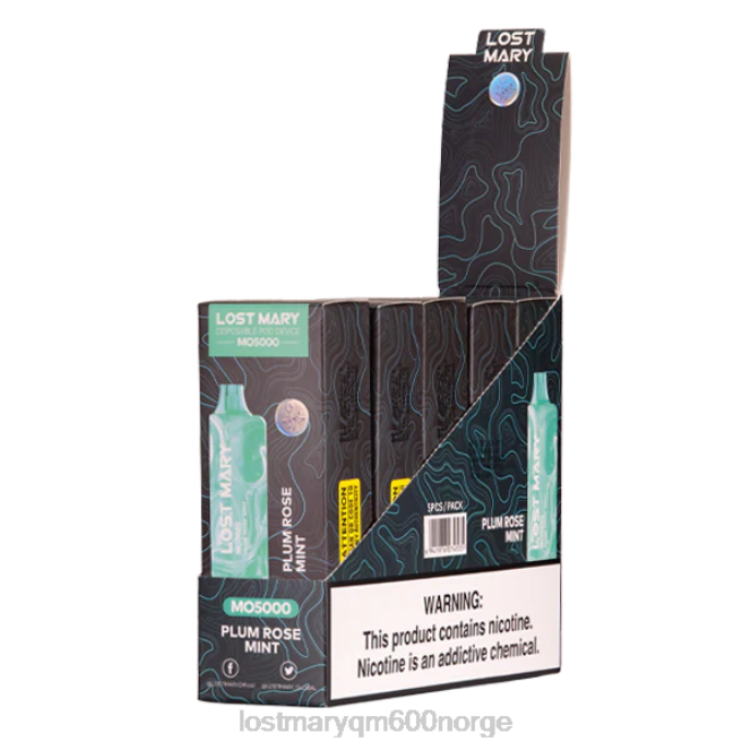 V4X2F58 LOST MARY vape nikotin - plomme rose mynte LOST MARY MO5000