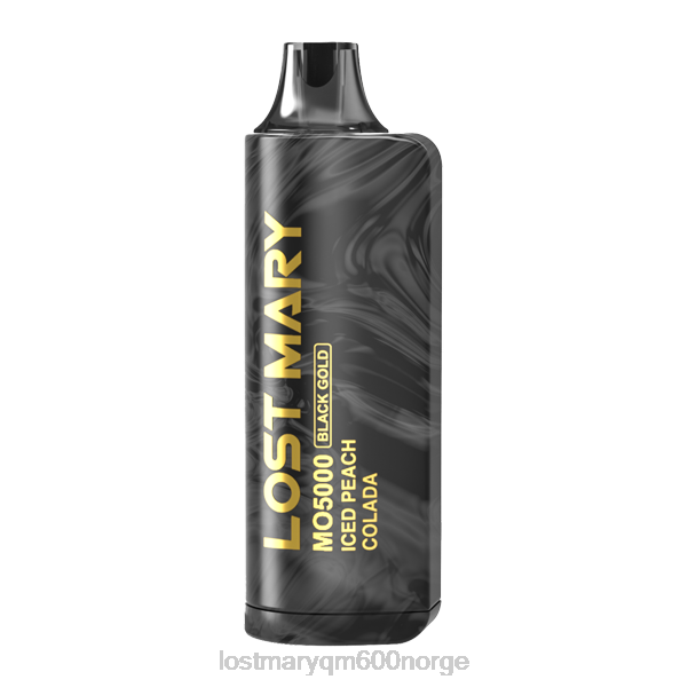 V4X2F95 LOST MARY vape review - iset fersken colada LOST MARY MO5000 sort gull utgave