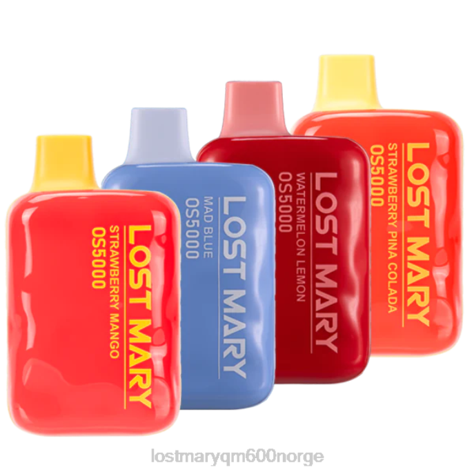 V4X2F45 LOST MARY vape review - gal blå/jordbær pina colada/vannmelon sitron/jordbær mango LOST MARY OS5000 prøvetaker