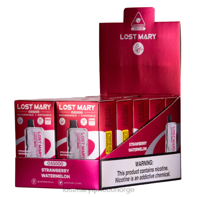 V4X2F73 LOST MARY Norge - jordbær vannmelon LOST MARY OS5000 glans