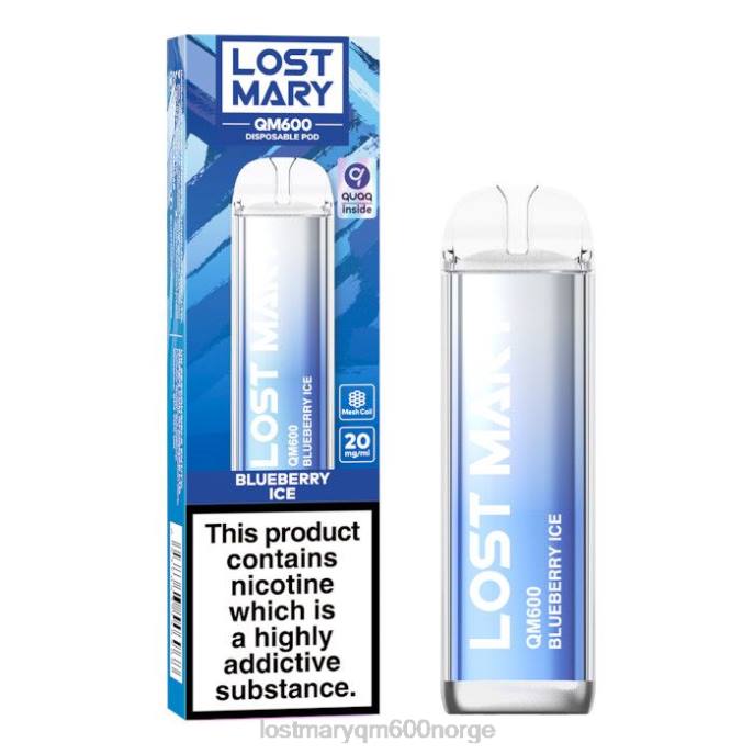 V4X2F157 LOST MARY price - blåbæris LOST MARY QM600 engangs vape