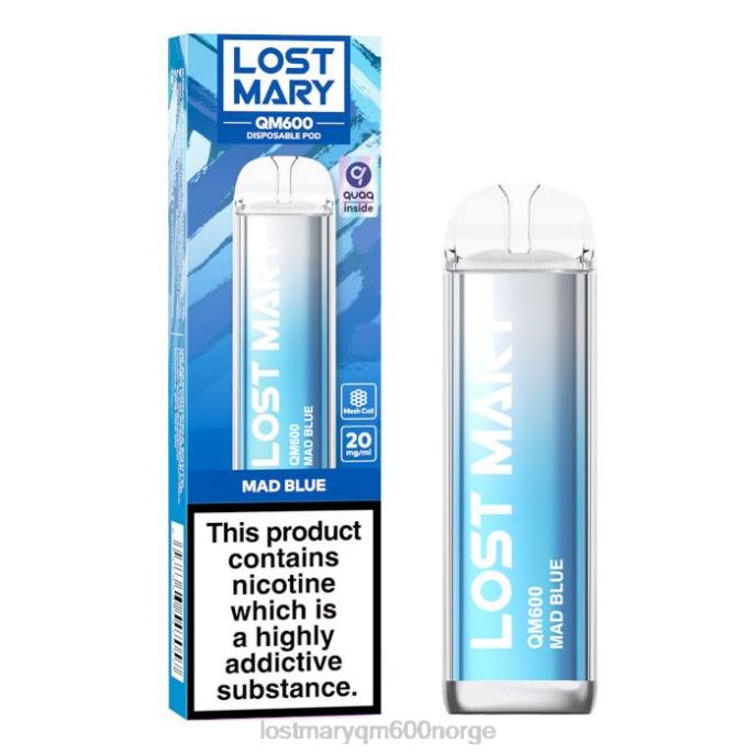 V4X2F160 LOST MARY Oslo - gal blå LOST MARY QM600 engangs vape