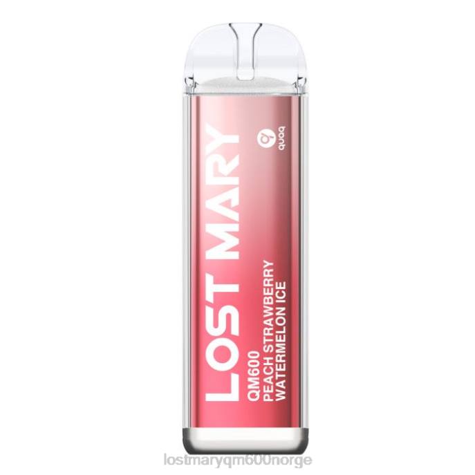 V4X2F166 LOST MARY vape pris - fersken jordbær vannmelon LOST MARY QM600 engangs vape