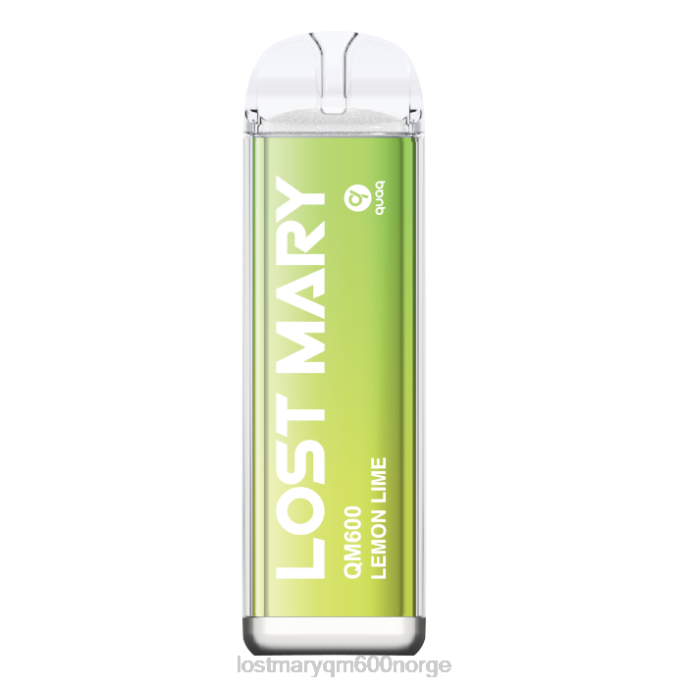 V4X2F168 LOST MARY vape nikotin - sitron lime LOST MARY QM600 engangs vape