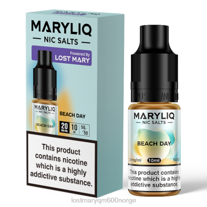 V4X2F206 LOST MARY vape pris - stranddag LOST MARY MARYLIQ nic salter - 10 ml