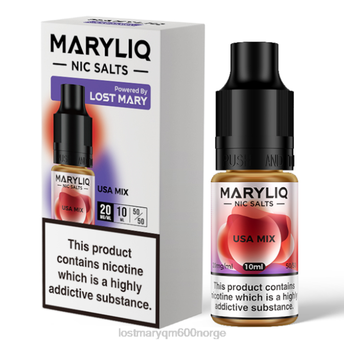 V4X2F219 LOST MARY flavours - usa blanding LOST MARY MARYLIQ nic salter - 10 ml