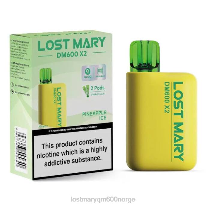 V4X2F204 LOST MARY review - ananas is LOST MARY DM600 x2 engangsvape